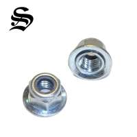 DIN 6923 Blue Zinc Steel or Stainless Steel hex flange nut